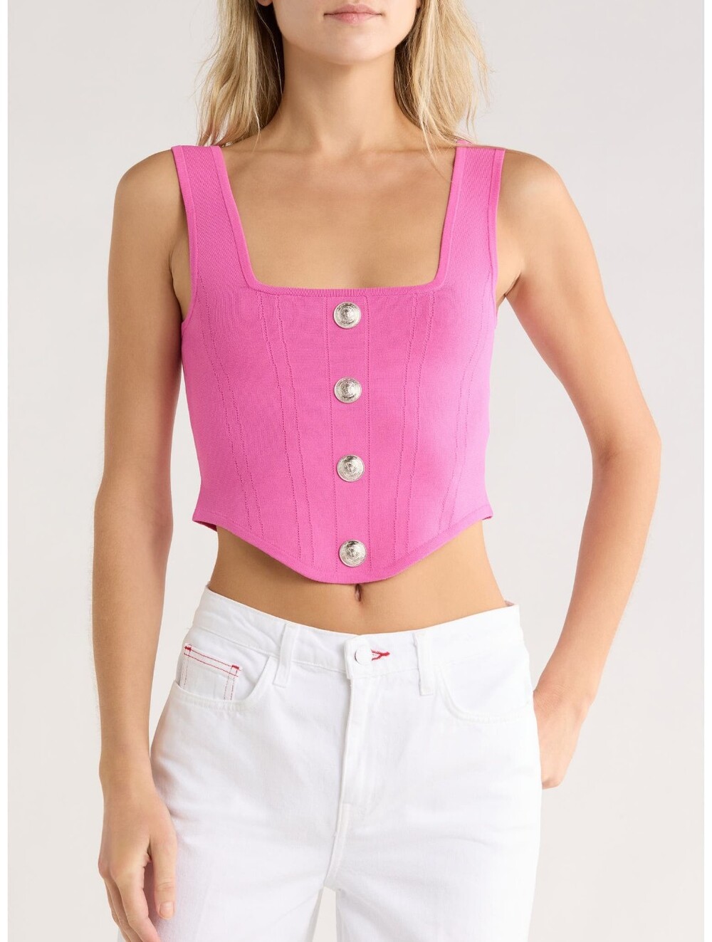 L'AGENCE Saga Square Neck Tank Top Medium